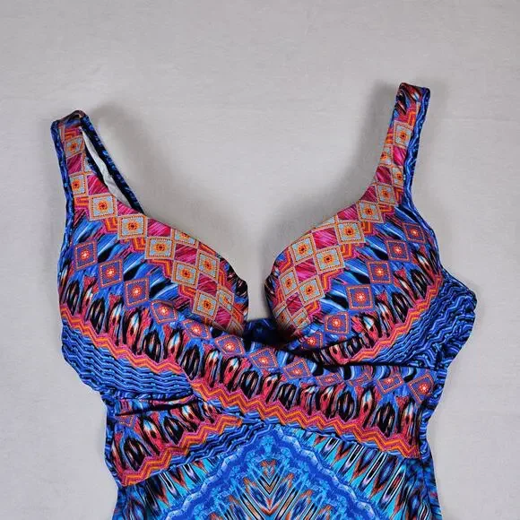 Miraclesuit Escape Casablanca Womens Swimsuit One Piece Slimming Padded Wire 12